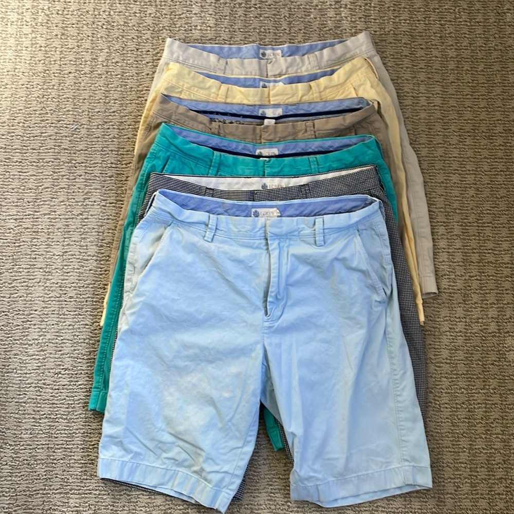 Lot of 6 - J Crew Men’s 11” Shorts Size 32